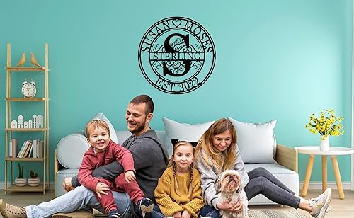 Miniatura 4 de Letreros de metal, regalos de inauguración de la casa, regalos de boda, letreros de apellido para el hogar, letreros de metal personalizados,