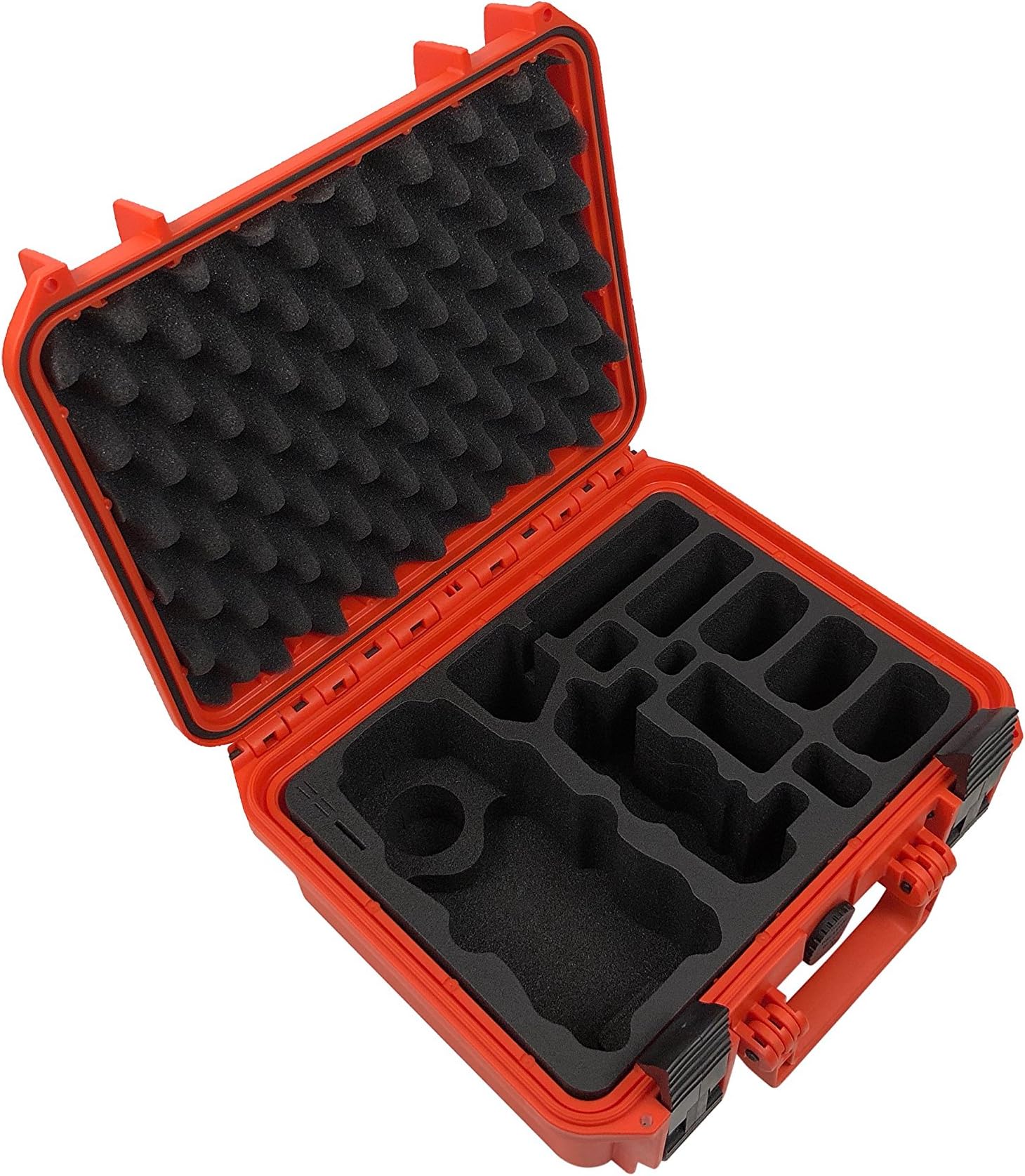 TomCase Professional Carrying Case „Travel Edition“ for DJI Mavic 1 Pro Or Platinum Incl Inlay for Drone, 5 Batteries and Many Accessories | Waterproof Outdoor Hardcase | Made in Germany (Orange)