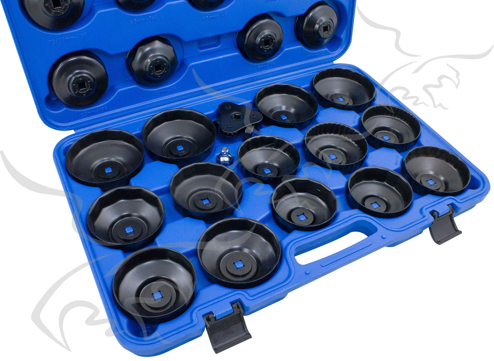 LLAVES Y CAZOLETAS PARA EXTRAER FILTROS DE ACEITE DESMONTAR. 31 Piezas