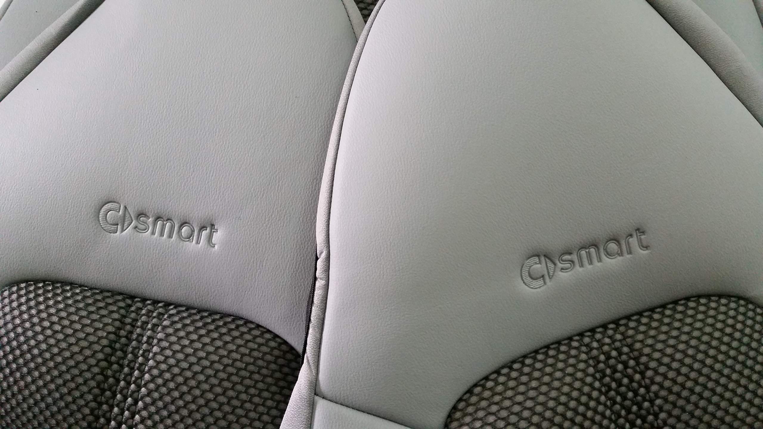 COPRISEDILI ECOPELLE COMPATIBILI CON SMART FORTWO 1 SERIE W450 GRIGIO SCURO NERO