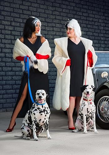 Vista 5 de Disfraz de abrigo de Cruella De Vil de talla grande para mujer