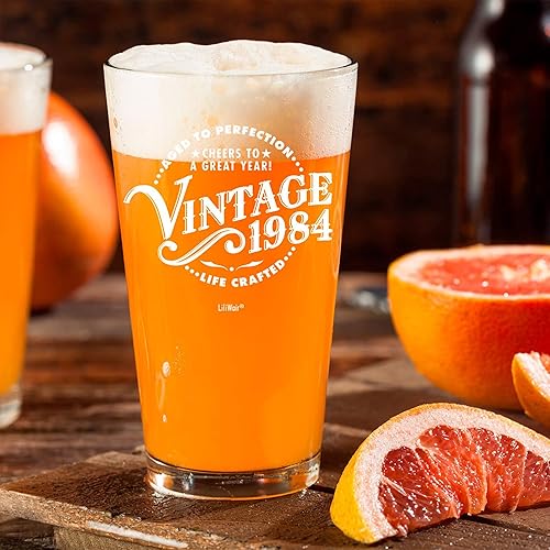 Miniatura 2 de Regalos de cumpleaños número 41 de 1984, vaso de cerveza para hombres y mujeres, regalo de cumpleaños para hombre y mujer que cumple 41 años, ideas