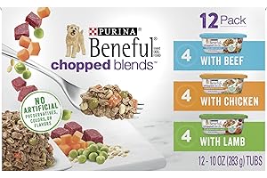 Purina Beneful Dinner's Delights Chopped Blends Variety Pack (12 oz Tubs - 12 Pack)
