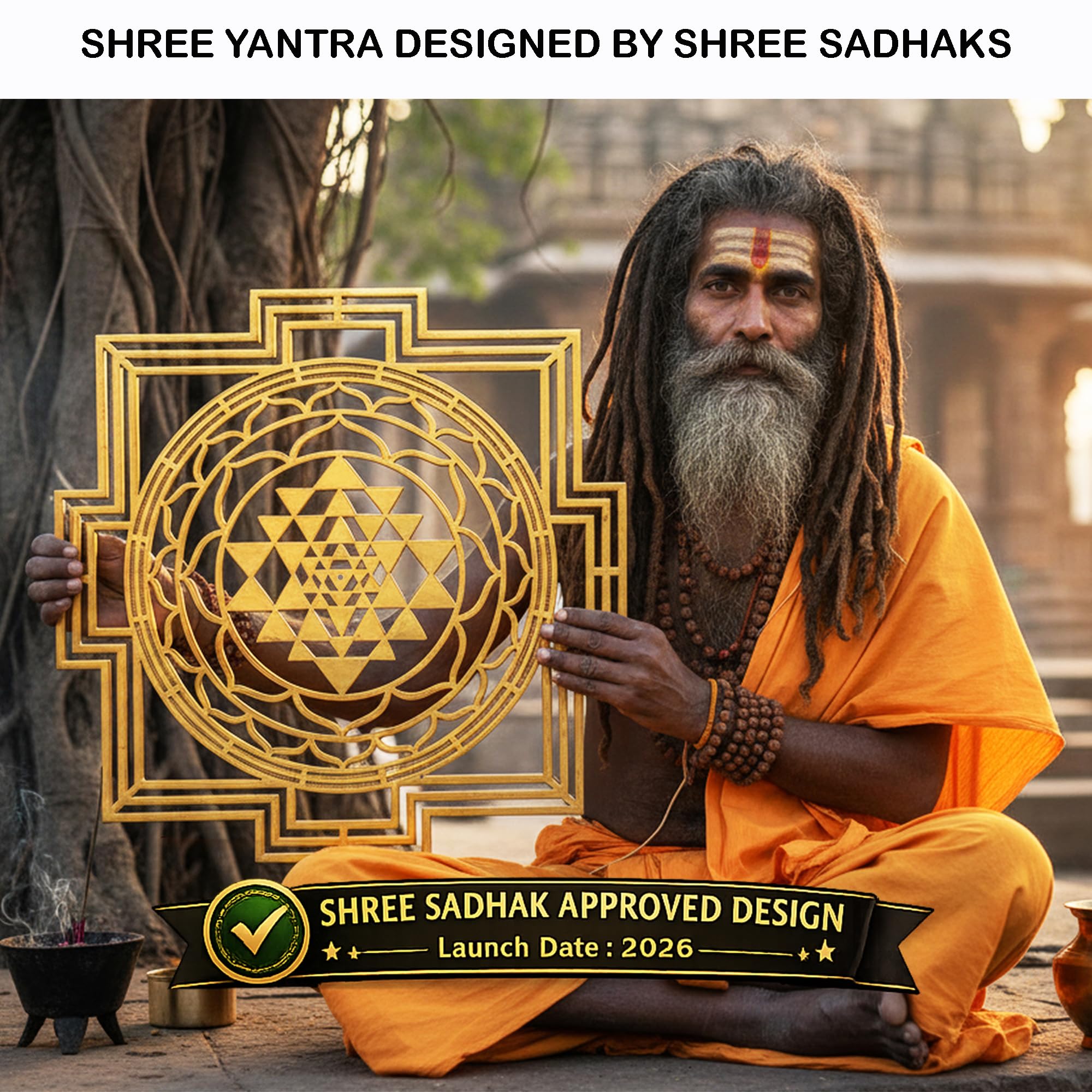 Shree Yantra Wall Art - Wealth & Prosperity -3 Shree Yantra Wall Art - Wealth & Prosperity -3