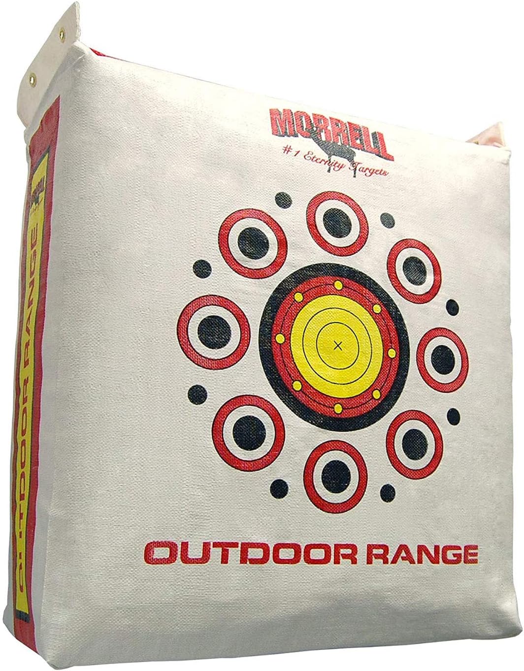 Morrell Outdoor Archery Bag Target w/ 2 Sides & 50 Bullseyes, Range Field Point, White - Bow and Arrow Accessories for Hunting, Compound Shooting and Practice