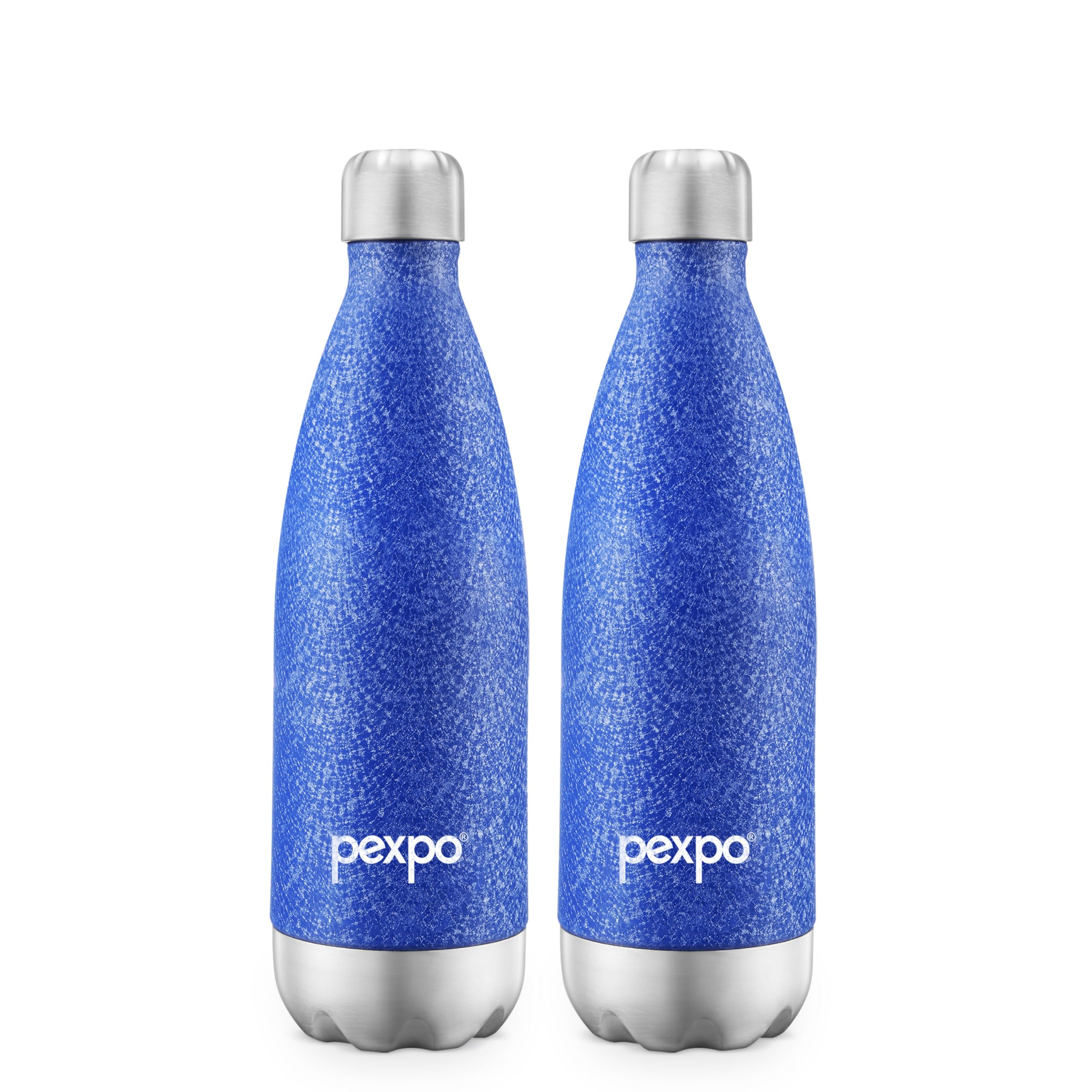 Go24 pexpo Stainless Steel Water Bottle Electro Blue 750ml
