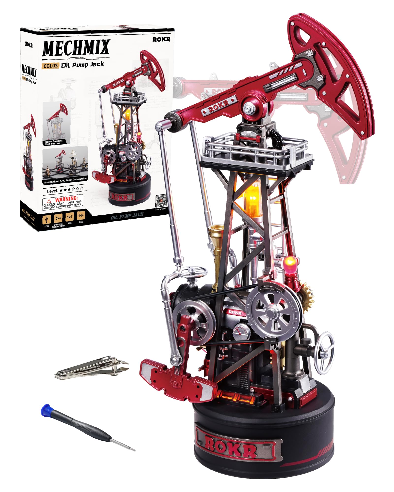 Amazon.com: ROKR Industrial City Series-3D Puzzle Oil Pump Jack