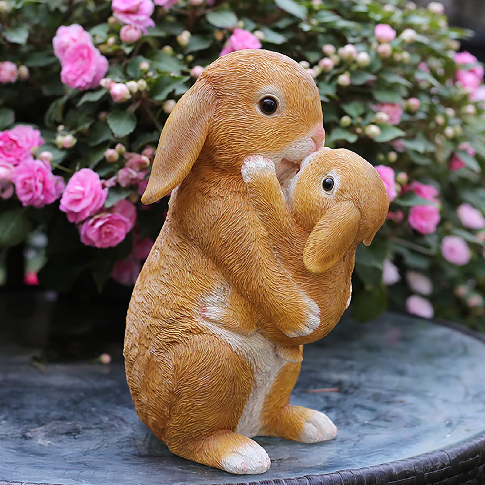 Statue lapin jardin ornement écureuil figurine suricate pour décoration extérieure
