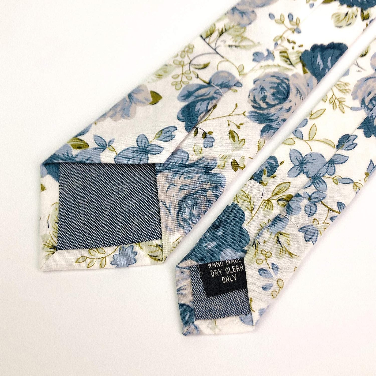 Mantieqingway Men's Cotton Floral Neck Tie 2.56'' Printed Skinny Tie - Image 6