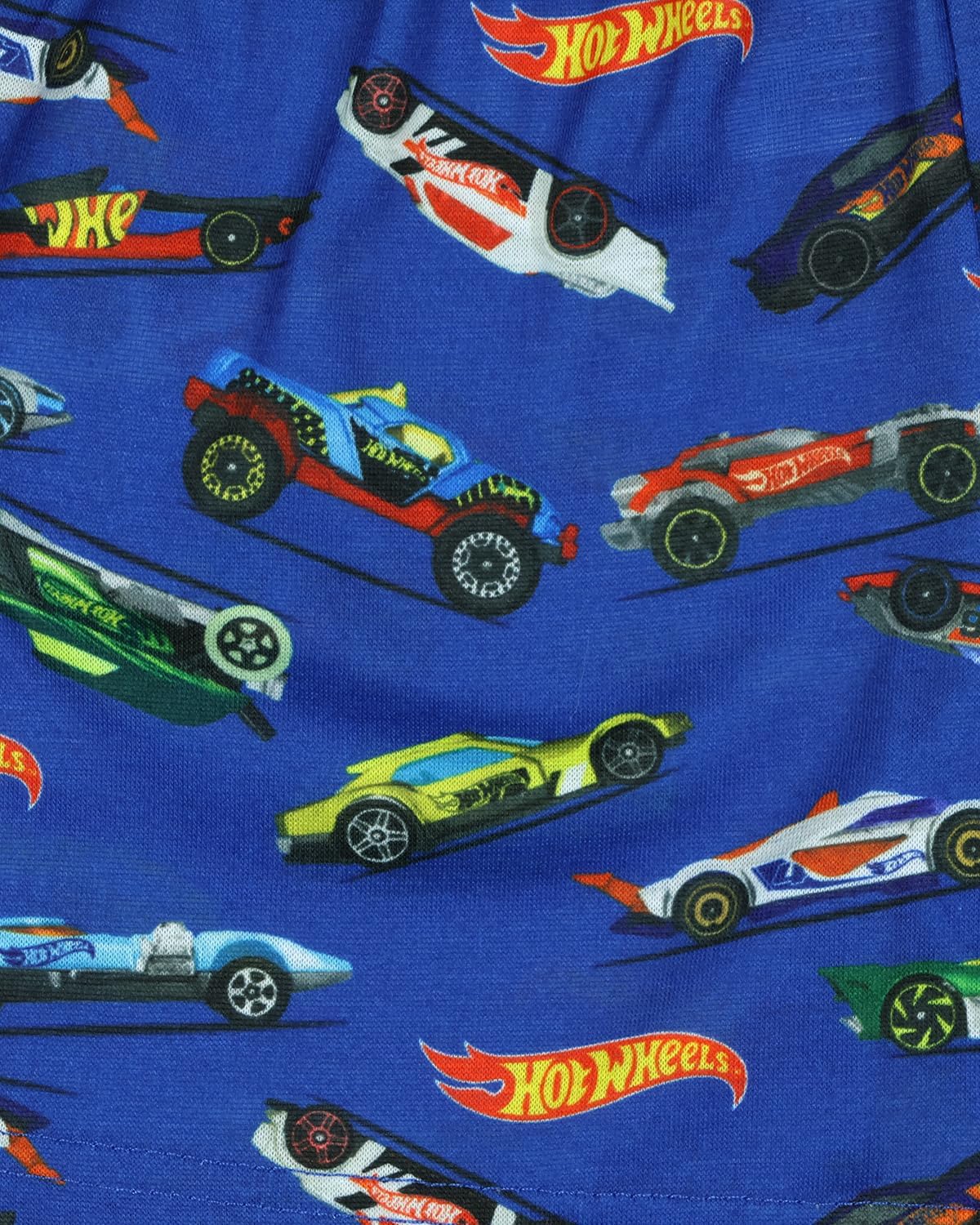INTIMO Hot Wheels Toddler Boys' Rodger Dodger Cars Team Race Track Sleep Pajama Shirt and Shorts Set - Image 6