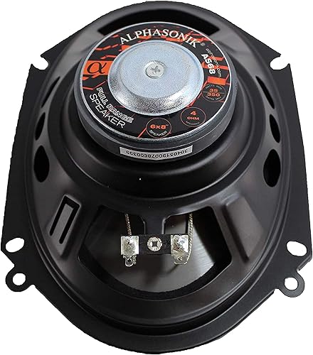 Miniatura 4 de Alphasonik AS68 - Altavoces coaxiales de rango completo con orificios de montaje universales para una fácil instalación AS68 de 6 x 8 pulgadas, 350