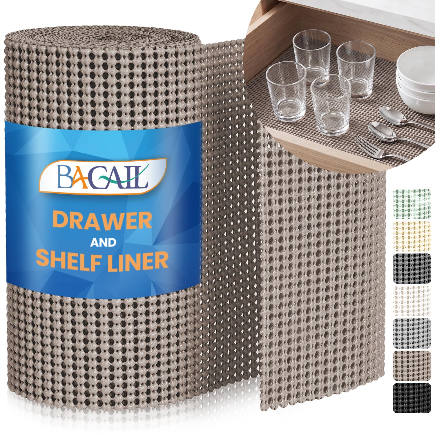 Non-Slip Shelf Liner - Keep Items Secure! -8