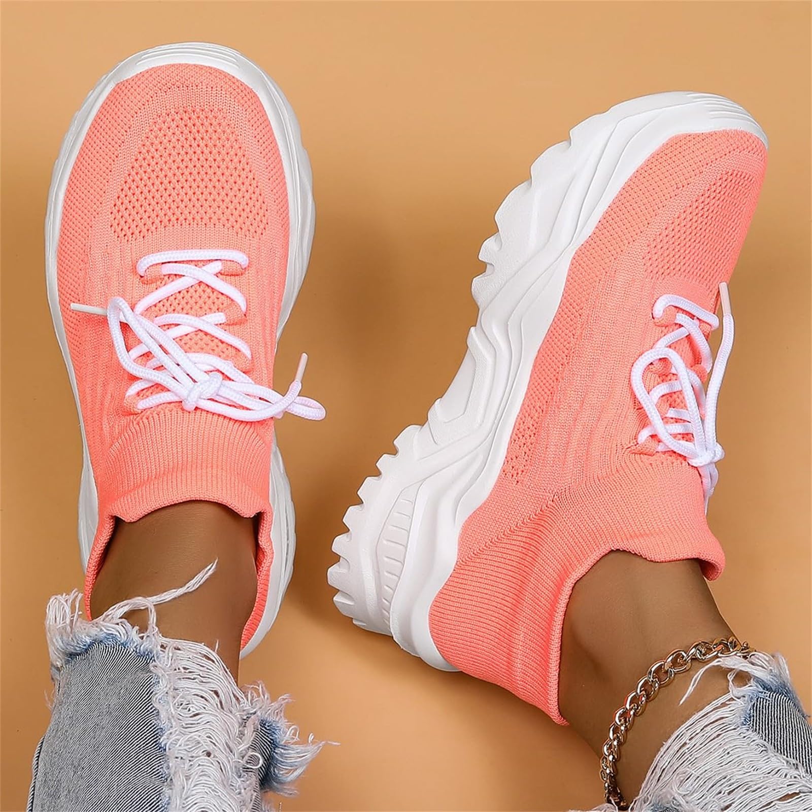 Scarpe Ortopediche Donna, Scarpe per Piede Piatto, Plantare anatomico, Memory Foam, pianta Larga, Antiscivolo, Ideali per Lavoro, Camminata, Palestra