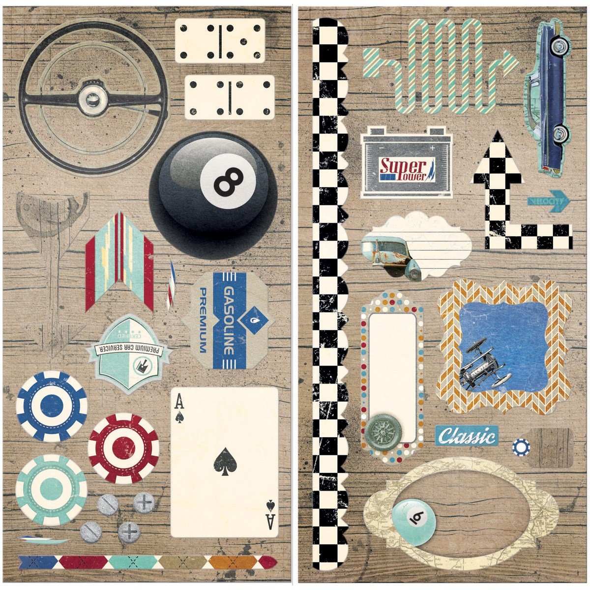 Bo Bunny Chipboard Wild Card