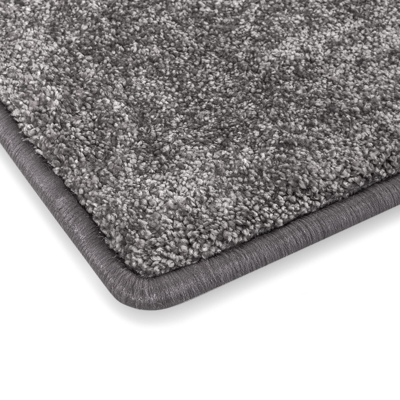 Casa pura Tapis de couloir Sundae au mètre Tapis de couloir, cuisine, etc. Tapis de couloir, couloir, cuisine, etc., Polypropylène, argenté, Teppich Läufer 80x300 cm
