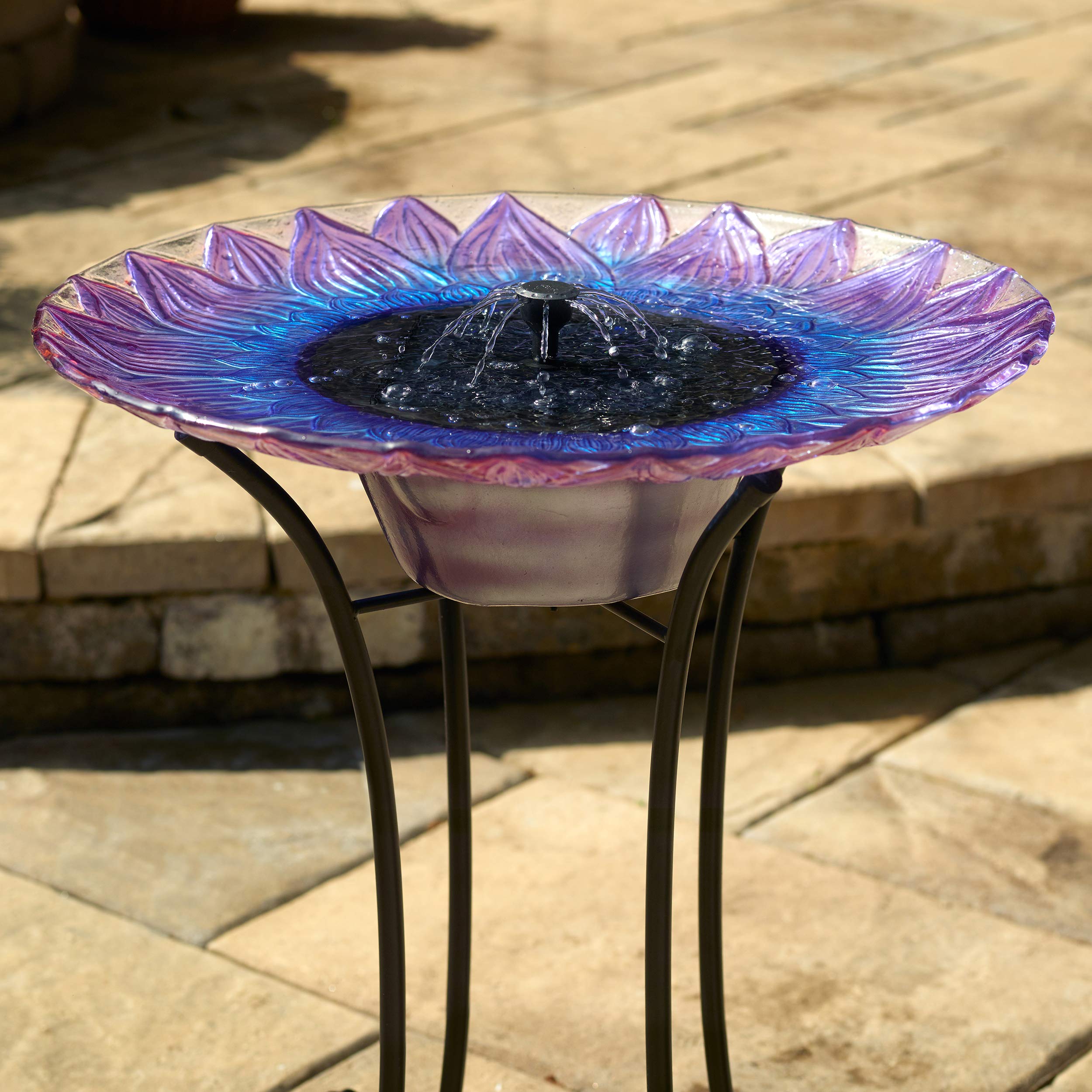 Smart Solar 20223R01 - Bebedero para pájaros, Color Morado