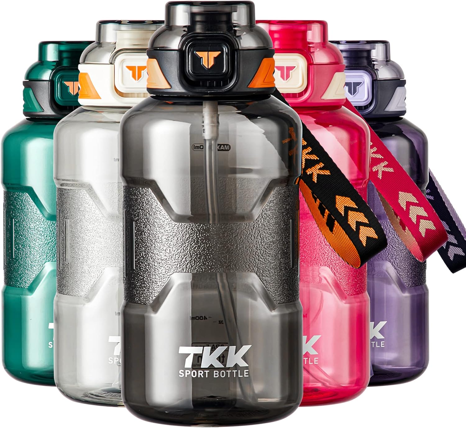 TKK 50oz Sport Water Bottle Half Gallon Water Bottle Jug