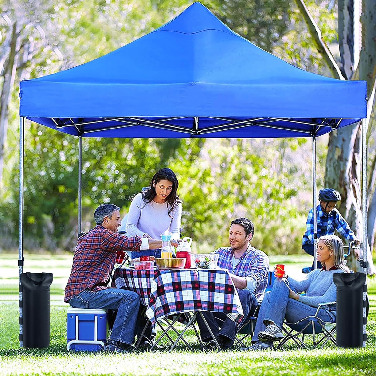 Set di 8 Pesi per Gazebo 50x20 cm, Sacchi di Sabbia per Gambe di Tende Pop-Up, Realizzati in Tessuto Oxford Resistente, Pesi di Stabilizzazione per Gazebo, Giardino e Spiaggia