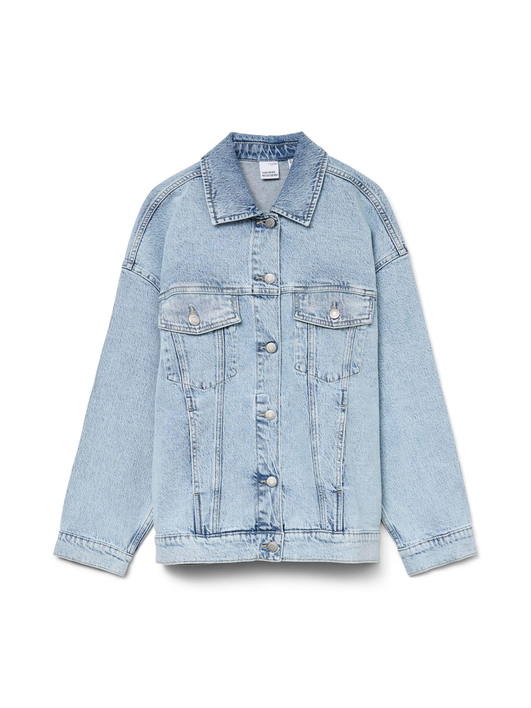 VERO MODA Female Denim Jacket VMTESSA Denim Jacket, Light blue (light blue denim), XL