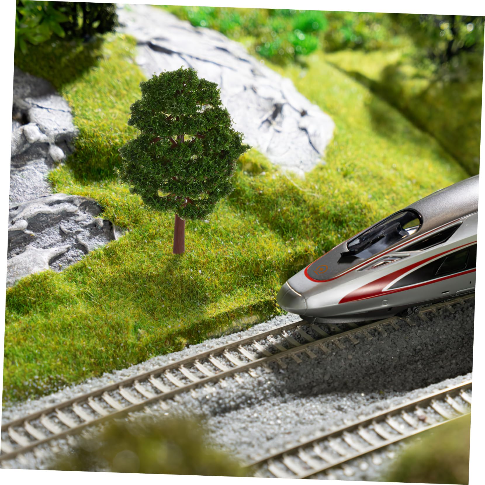 Operitacx Miniature Trees 3.5 Inch Simulation Tree Model for Scenery Landscape Model Railway Home Office Desk Decoration - Image 3