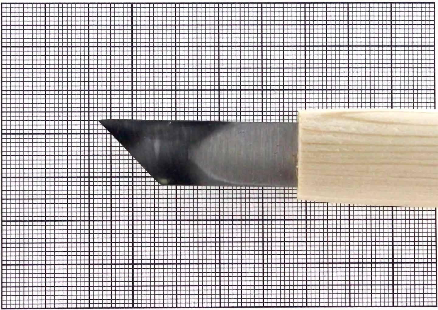 Michihamono Japanese Wood Carving Tool 15mm Large Straight Right Skew Angled Woodcarving Flat Chisel, with Wooden Handle, for Woodworking