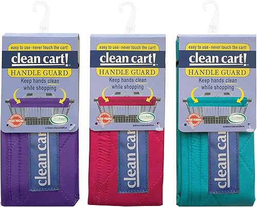 Miniatura 7 de Funda segura para mango de carrito de compras, colores brillantes, paquete de 3