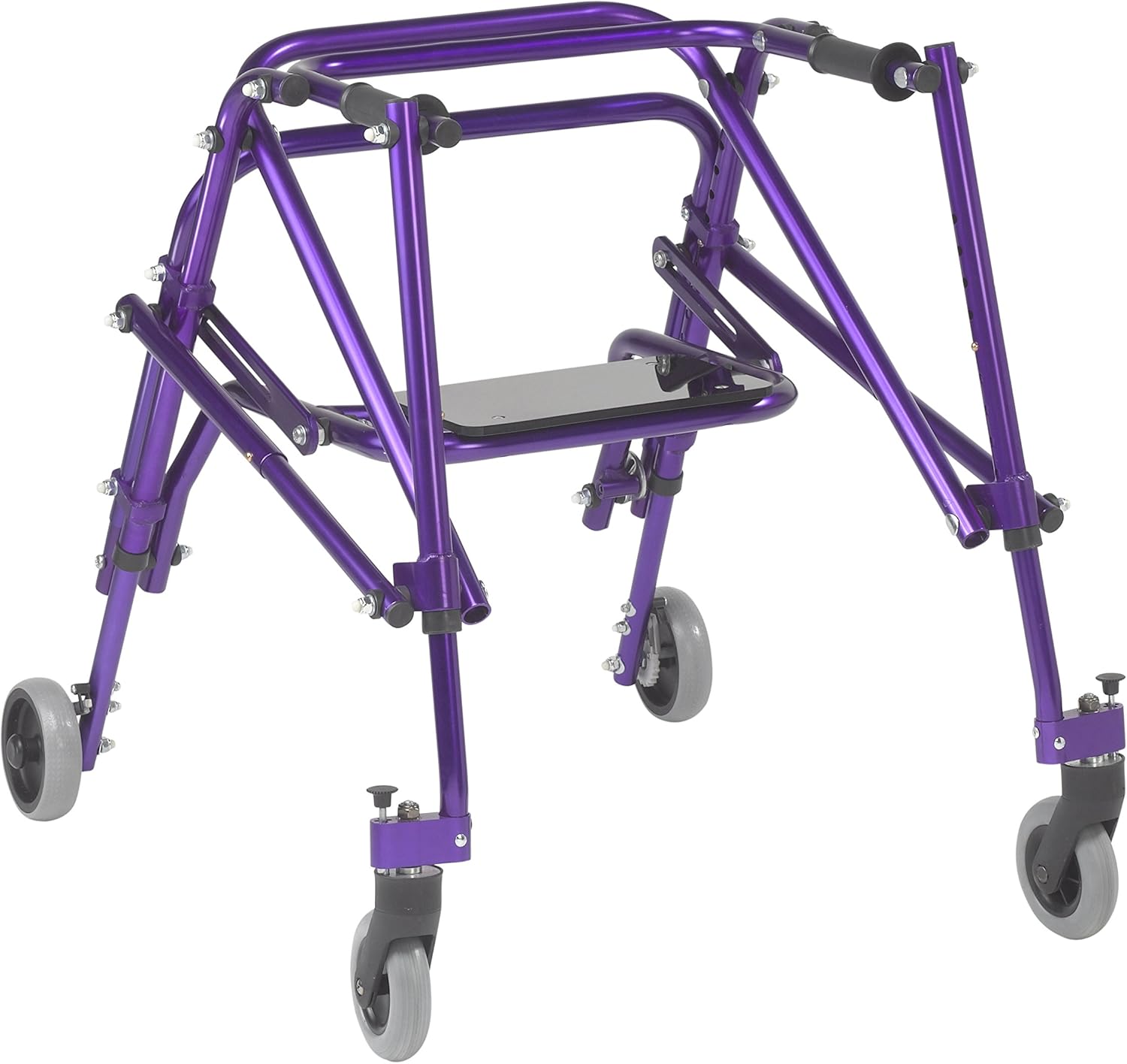 Inspired by Drive Nimbo 2G Lightweight Posterior Walker with Seat, Wizard Purple, Medium Wizard Purple Medium