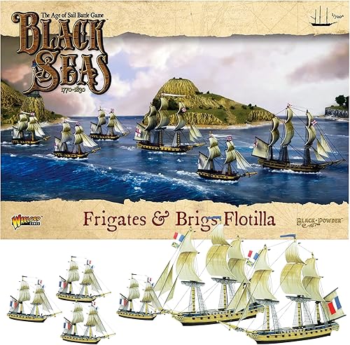 Miniatura 1 de Wargames Delivered Black Seas - Frigates & Brigs Flotilla (1770-1830). Escala 1700, Guerra Naval, Batallas de buques modelo de Warlord Games