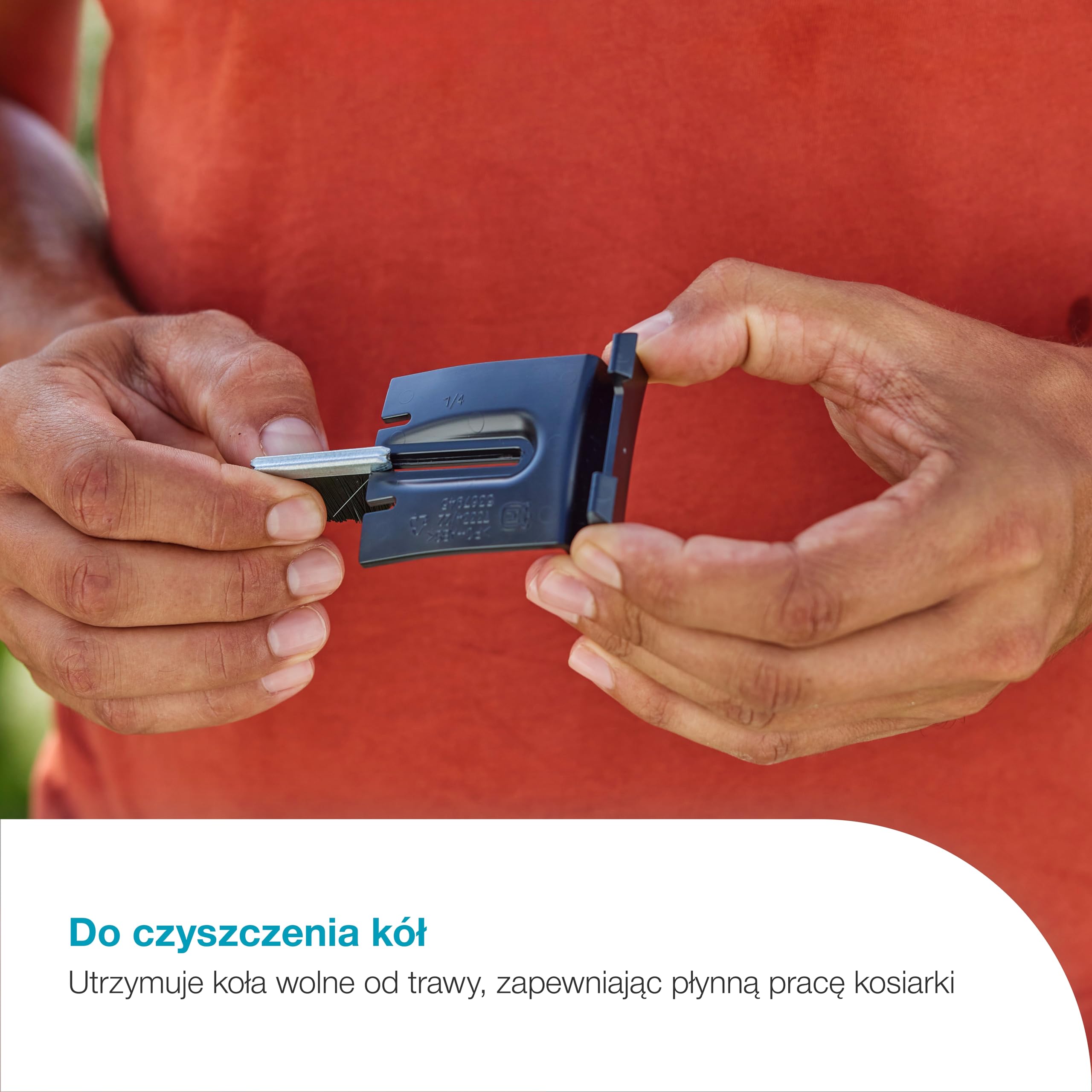 GARDENA Szczotki do kół kosiarki do SILENO pro/max/free and flex, utrzymują koła w czystości, łatwa instalacja, trwałe materiały, zwiększenie wydajności kosiarki (15024-20)