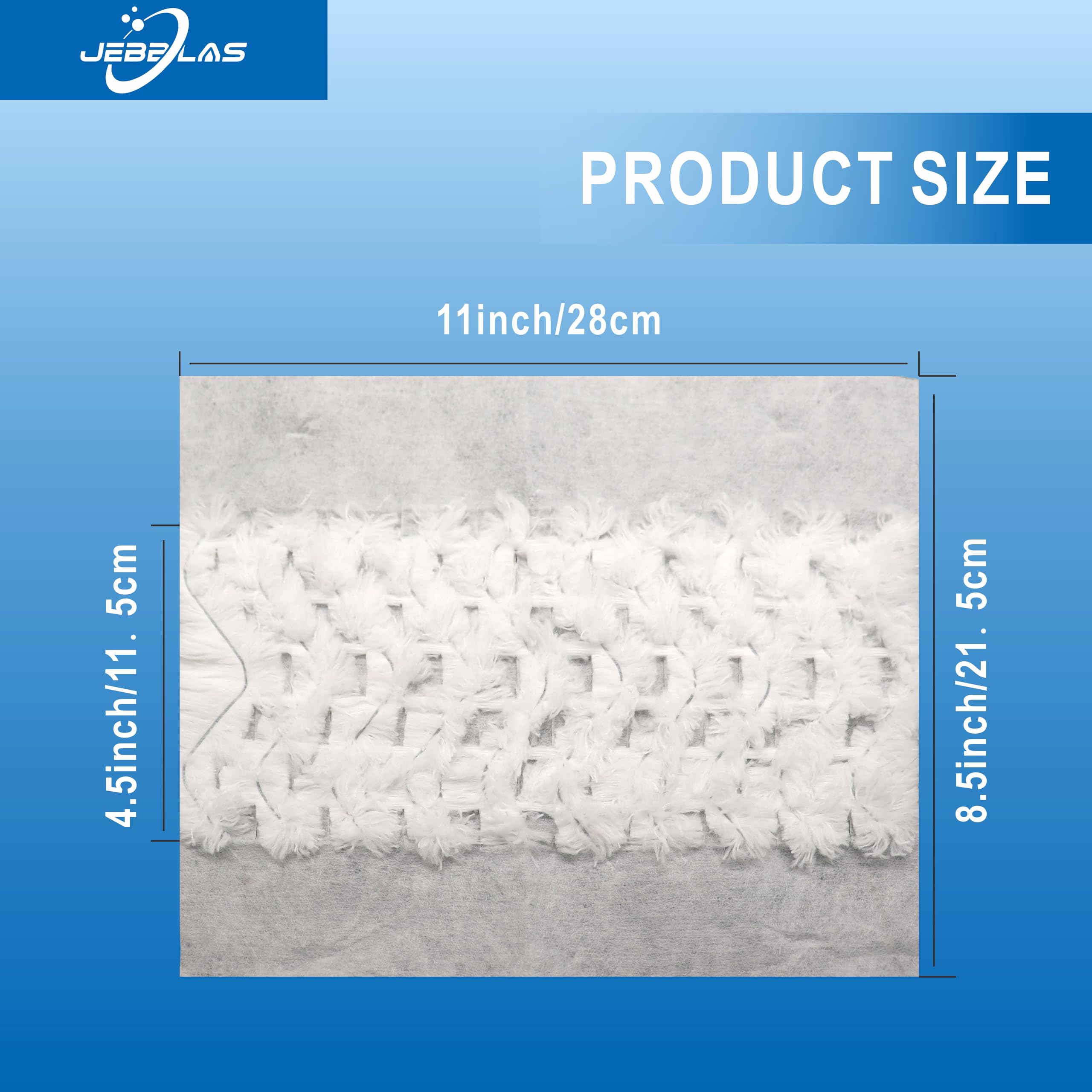 JEBBLAS Disposable Mop Cloth Dry Sweeping Pad For Floor Mop Sweeping Cloths Multi Surface Floor Cloth Refills (30x 22cm, 60 Pcs/Box - View #5