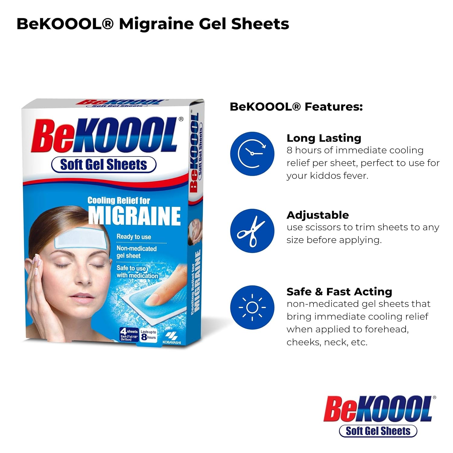 Kobayashi Healthcare LLC to Kooool Soft Gel Sheets Adult 4 Ct Kobayashi Healthcare LLC to Kooool Soft Gel Sheets Adult 4 Ct