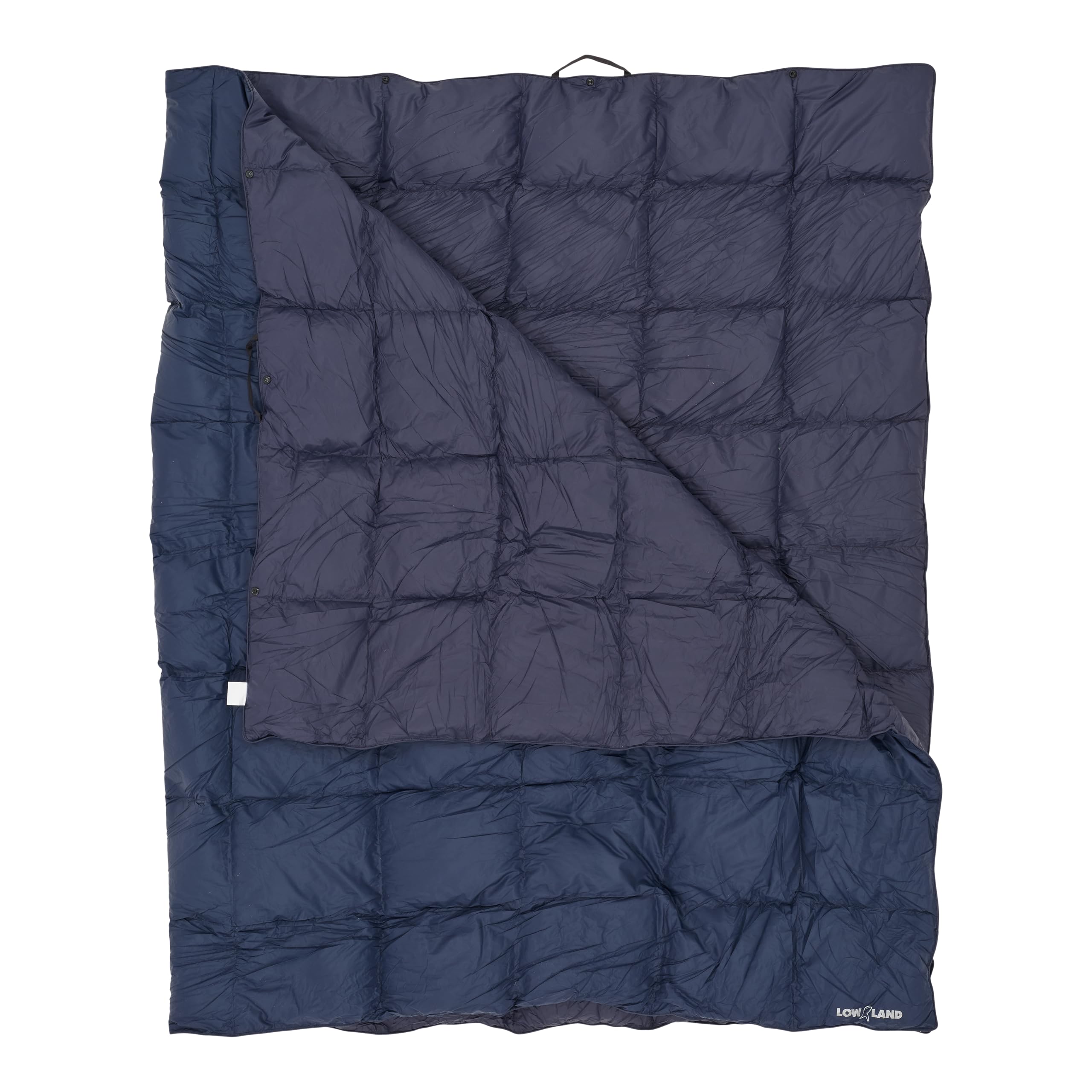 LOWLAND OUTDOOR® TRAVEL Blanket – 210 x 140cm - 595GR - Navy Blue