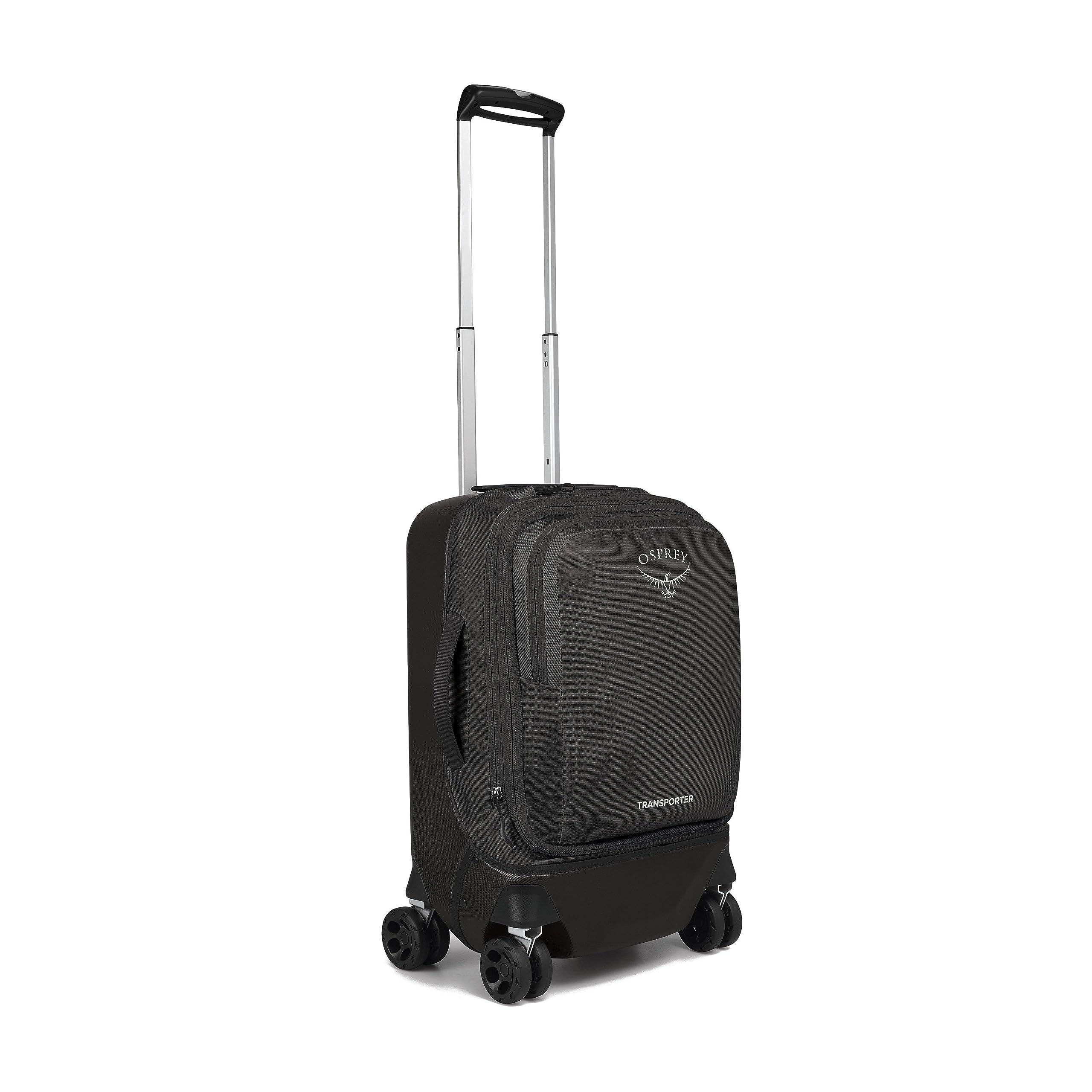 Osprey Transporter Hardside Hybrid 36L Unisex Travel Wheeled Suitcase Black O/S