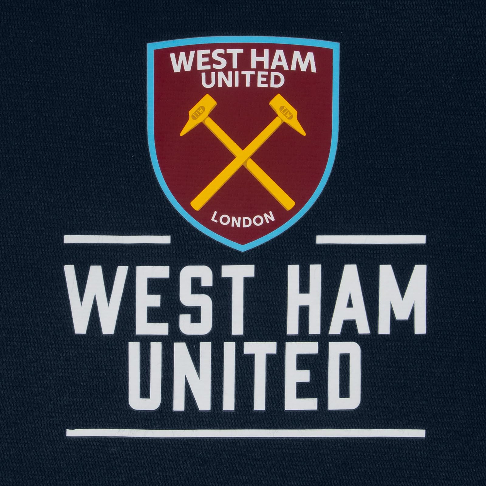 West Ham United FC - Sudadera Oficial con Capucha y Cierre de Cremallera - para niño - Forro Polar