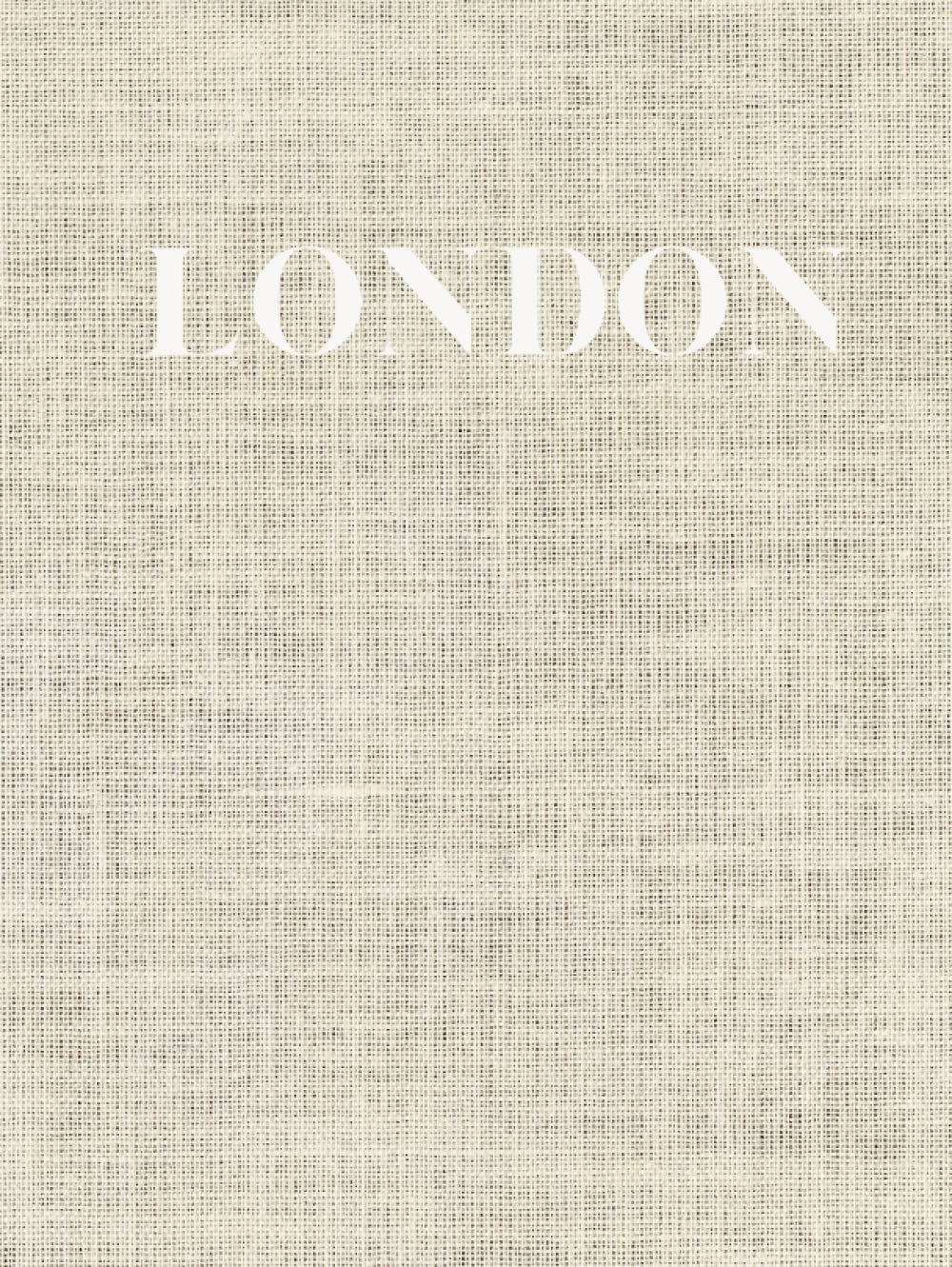 London: Decorative Book │ Perfect for Stacking on Coffee Tables & Bookshelves │Linen No.1