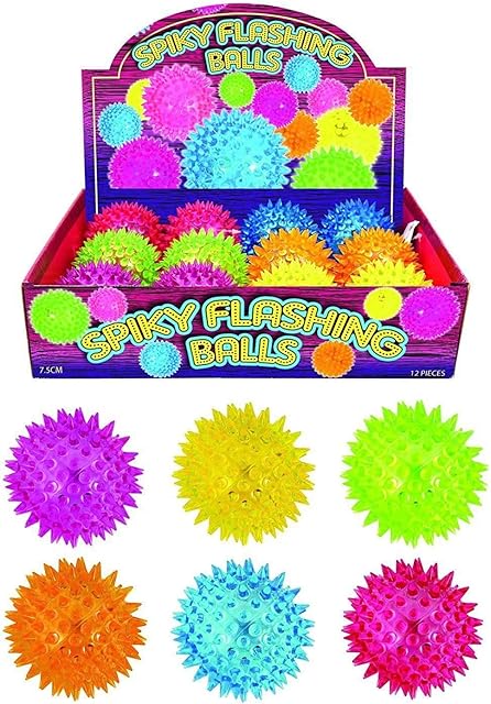Henbrandt 12 X Flashing Spikey Ball