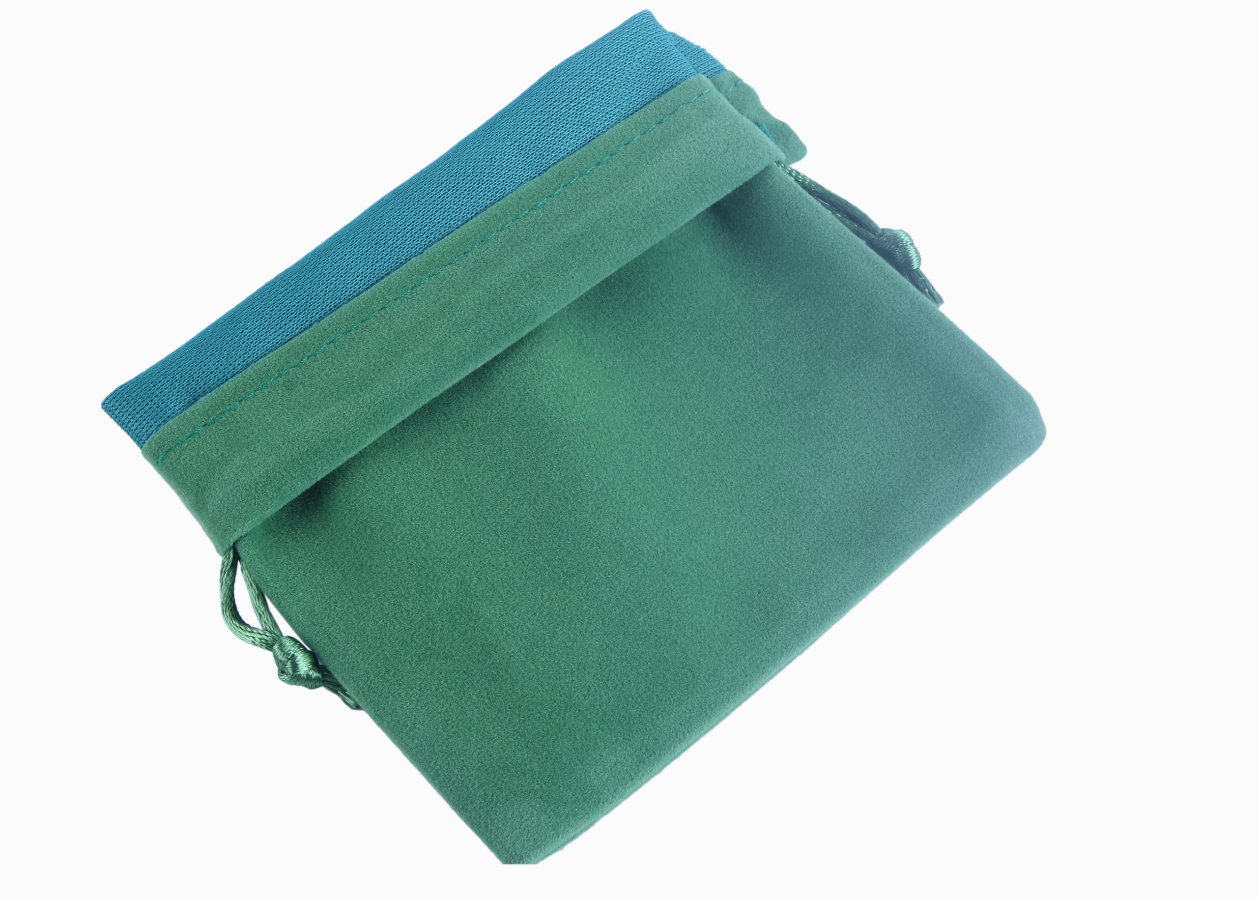 KONMAY Lot de 300 sacs cadeaux en velours avec cordon de serrage Vert 15 x 20 cm