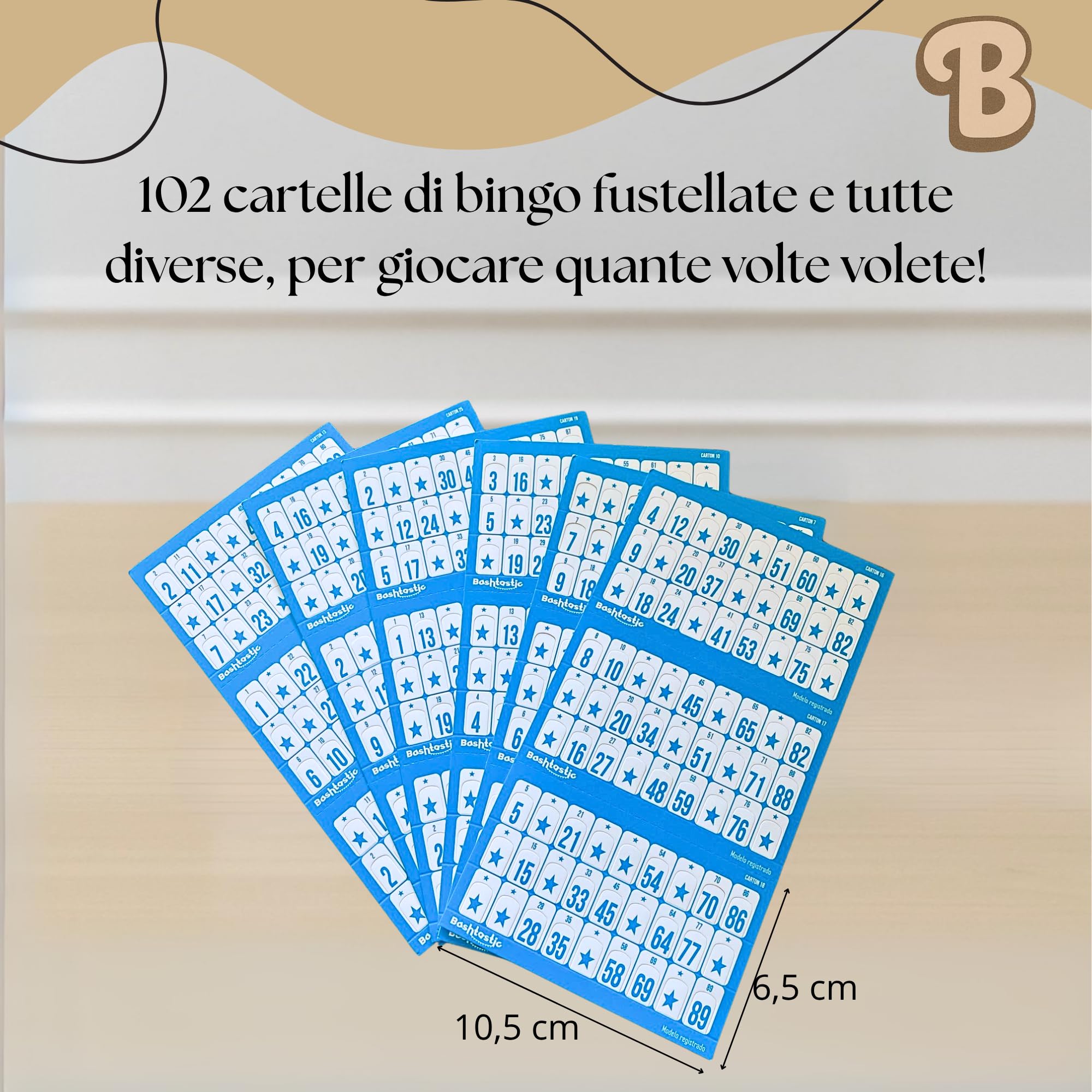 Tombola Classica – Tombola con Ruota di Metallo con 102 Cartelle Riutilizzabili | Tabellone e 90 Palline di Legno Numerate al Laser. Divertimento per tutta la famiglia!