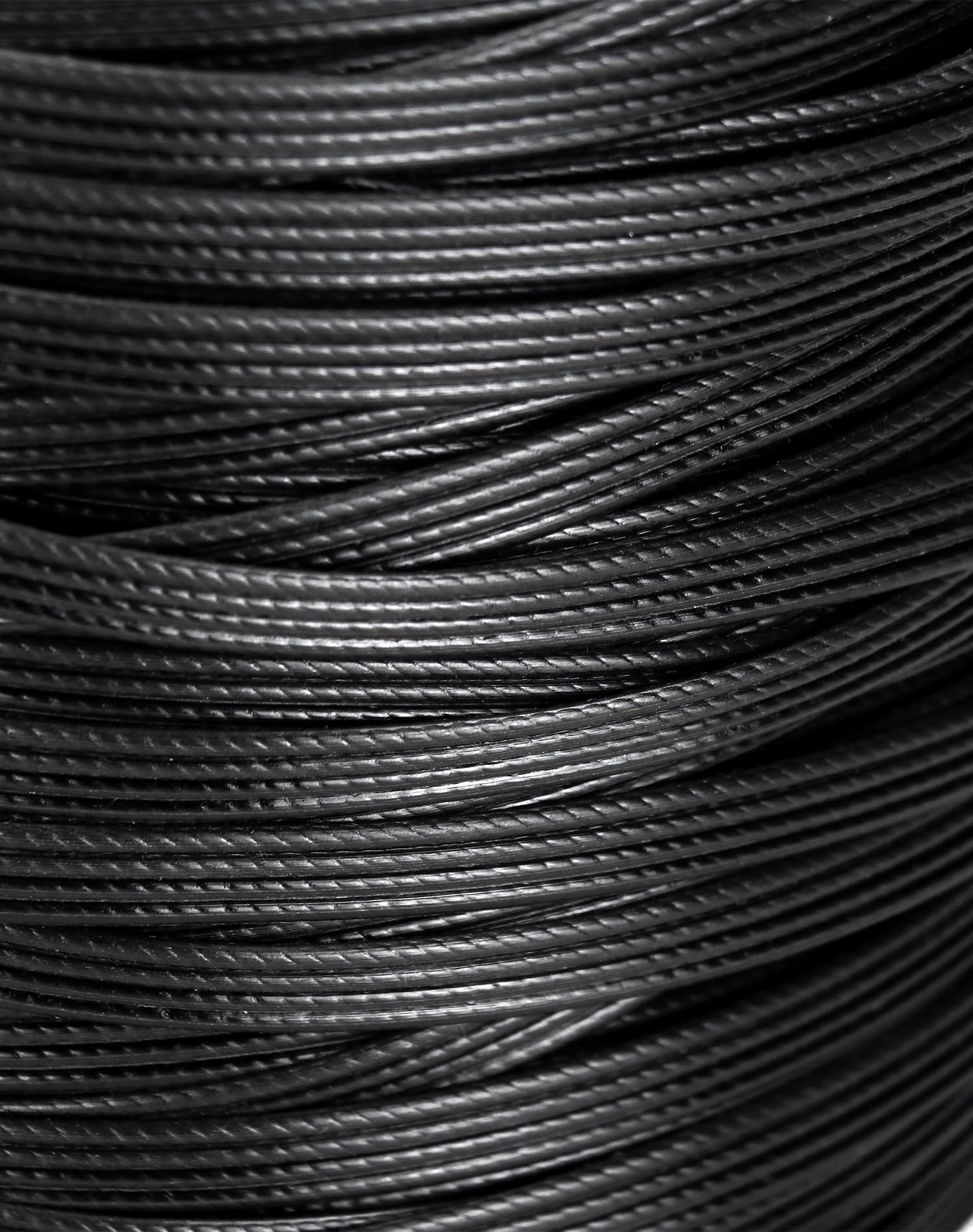 QWORK® PE Rattan, Materiale di Riparazione in Rattan Intrecciato in plastica, Nero, Resistente agli Agenti atmosferici, per Lavoro a Maglia e riparazioni, 0.5 kg