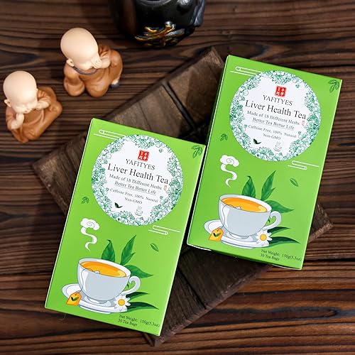 Miniatura 6 de YAFITYES Té nutritivo para la salud del hígado, té de desintoxicación del hígado, 60 bolsas de té, 18 hierbas diferentes para cuidado y limpieza, té