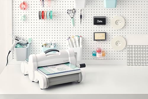 Miniatura 9 de Sizzix Big Shot Plus Kit de inicio de troquelado y estampado manual (9 pulgadas)  Tarjetas, álbumes de recortes y plantillas, blancogris