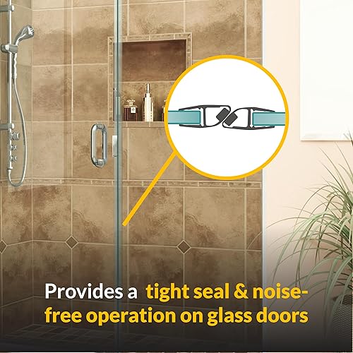 Miniatura 6 de Brixwell PSM458N Perfil magnético de 45 grados para vidrio a vidrio se adapta a la mano derecha de 1/4" a 5/16" (6 a 0.311 in) - Longitud de stock