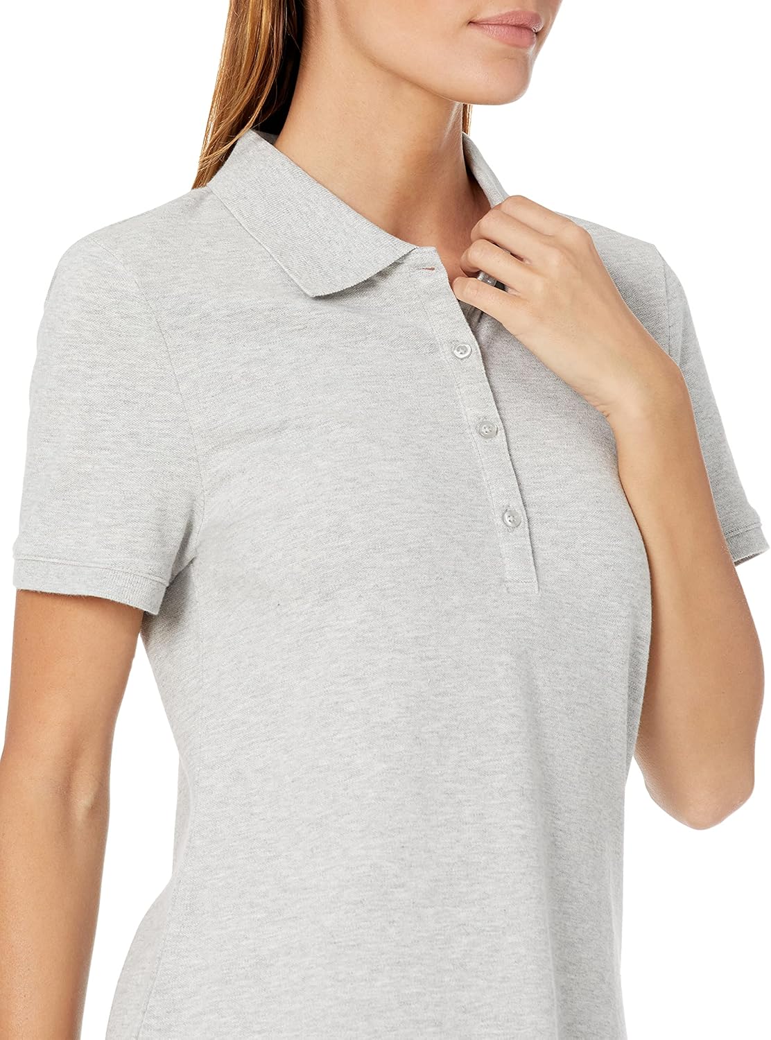 Amazon Essentials Women's Short-Sleeve Polo Shirt (Available in Plus Size) - Image 3