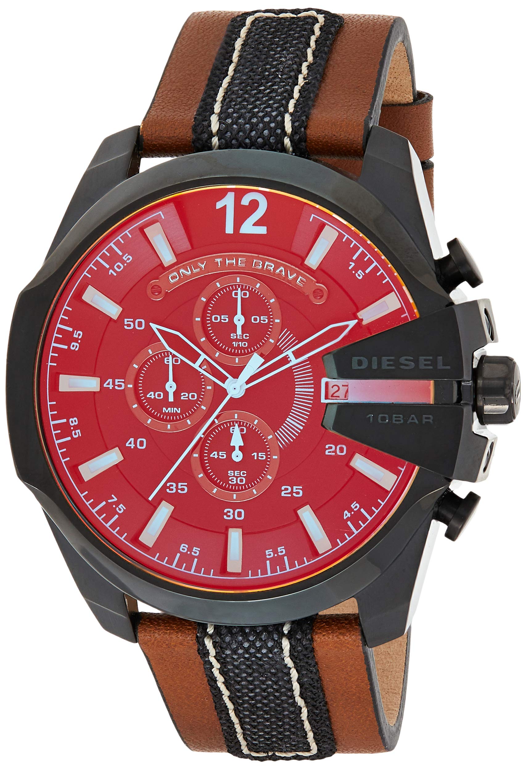 Diesel Men's DZ4305 Diesel Chief Series Analog Display Quartz Movement Brown Watch