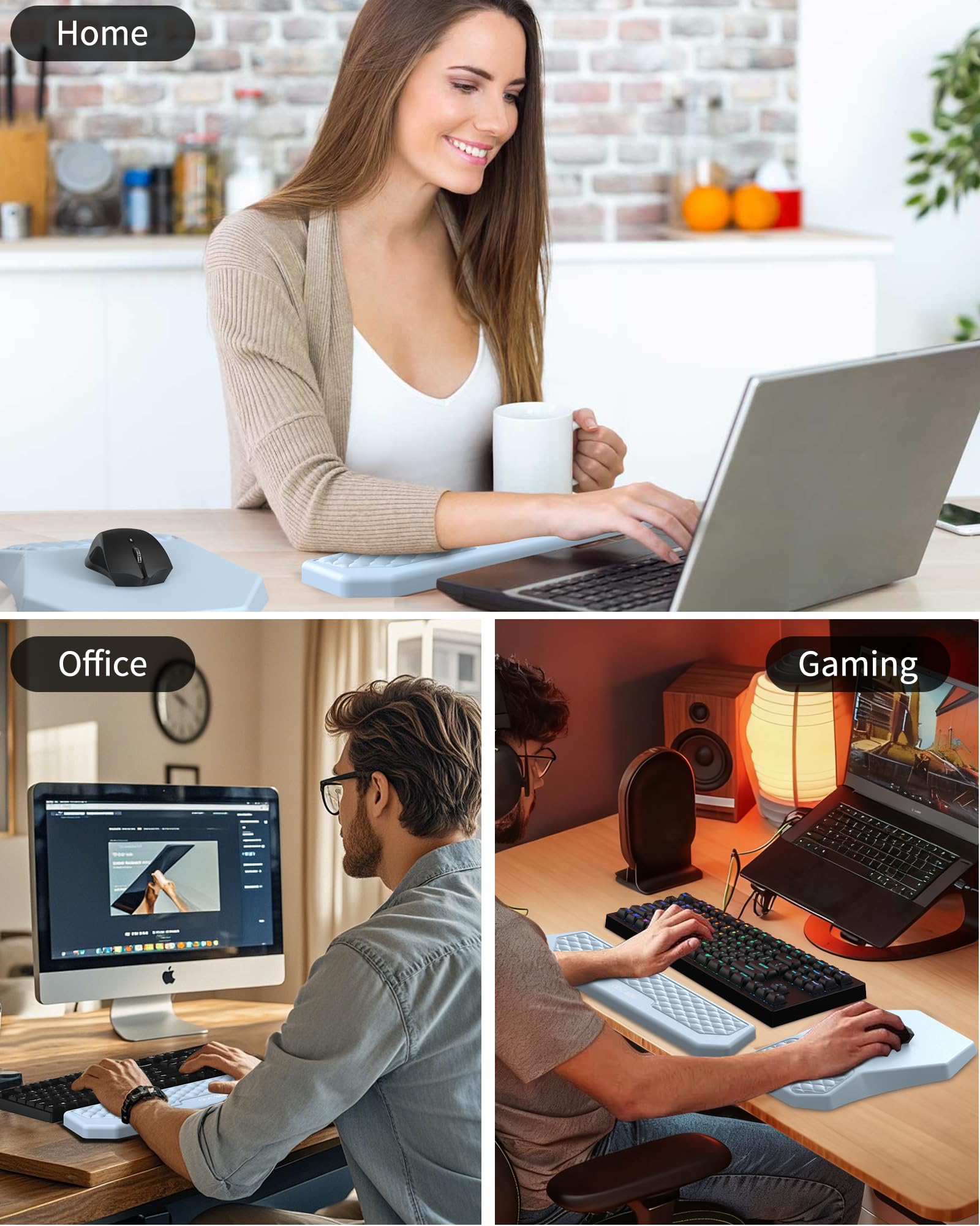 Set di poggiapolsi e poggiapolsi ergonomici per mouse