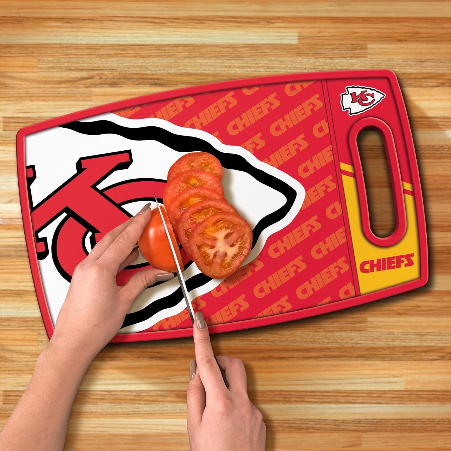 YouTheFan NFL Kansas City Chiefs Logo Series Cutting Board