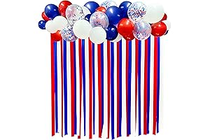 Patriotic Decor Kit: Red, White, and Blue Fabric for a Festive Ambiance