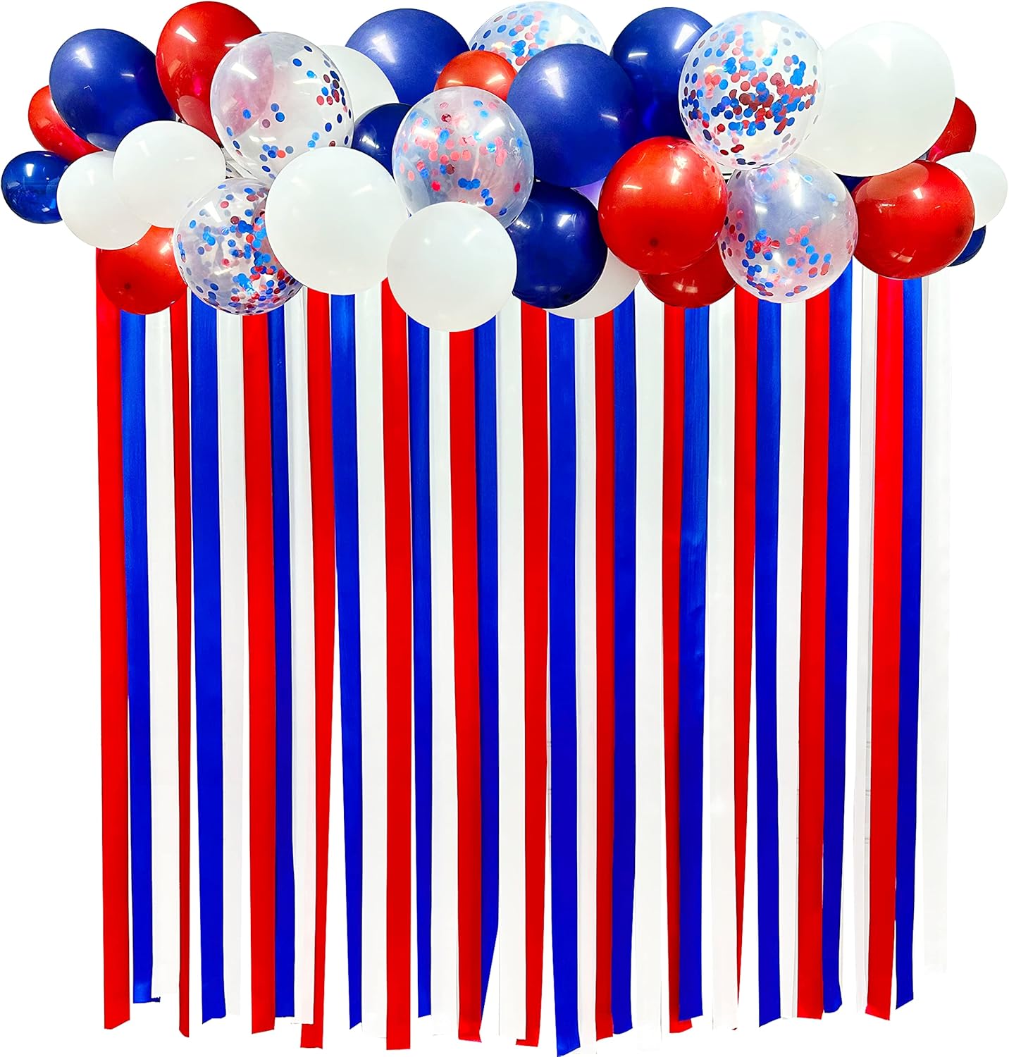 Red Blue White Party Decorations Ribbon Fabric Fringe