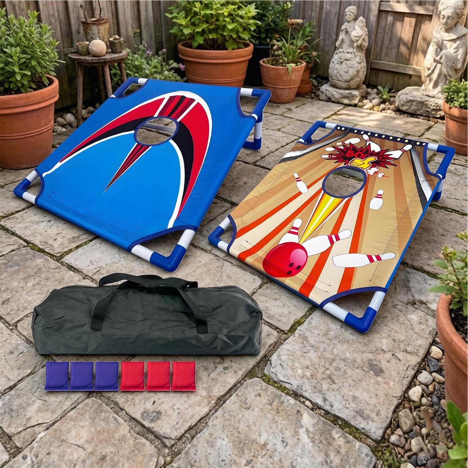 Bohnensack-Wurfspiel Lustig Wetterfest Interaktiv Tragbar