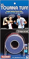 Tourna Tuff Tennis Racquet Grip: Durable Upgrade to Iconic Tourna Grip, Tackier When Wet - 3 Pack + Tape